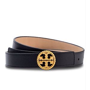 Tory Burch   1 1/2" width Twisted Logo Belt